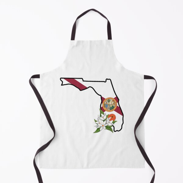 Item preview, State of Florida Flag with State Flower Orange Blossom designed and sold by Gsallicat.