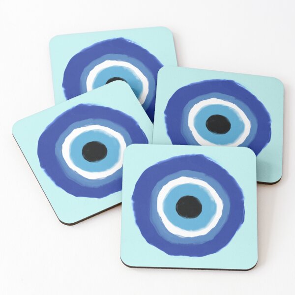 Item preview, Evil Eye on Light Blue designed and sold by Paw-Living.