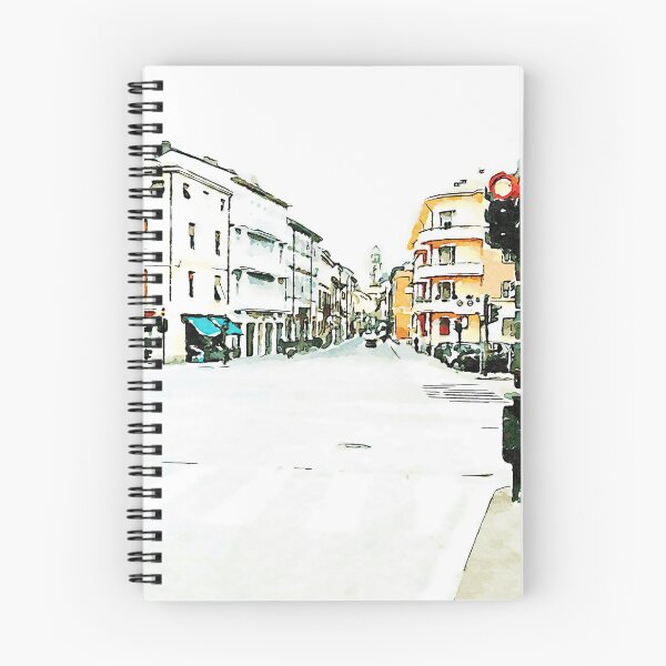 Item preview, Faenza street with traffic lights and buildings designed and sold by Giuseppe Cocco.