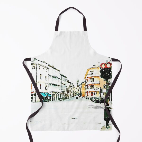 Item preview, Faenza street with traffic lights and buildings designed and sold by Giuseppe Cocco.