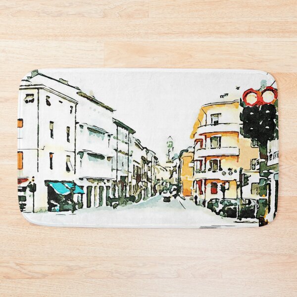 Item preview, Faenza street with traffic lights and buildings designed and sold by Giuseppe Cocco.