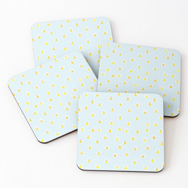 Item preview, Boiled Egg Emotions Blue Pattern designed and sold by manyeggy.