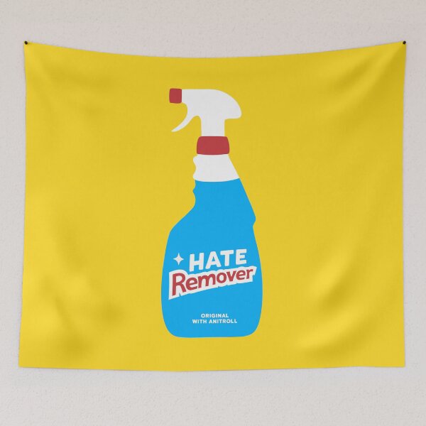 Item preview, Hate Remover- Original with Antitroll (Yellow) designed and sold by XOOXOO.