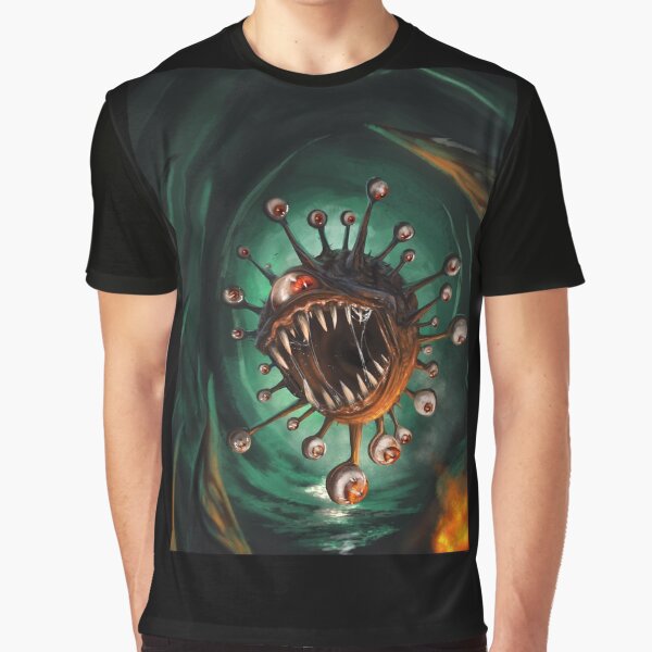 Aperçu de l'œuvre T-shirt D&D BEHOLDER créée et vendue par PumpkinPi3.