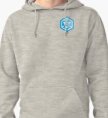 Ingress Game Logo over left Breast - Blue (Resistance) Pullover Hoodie