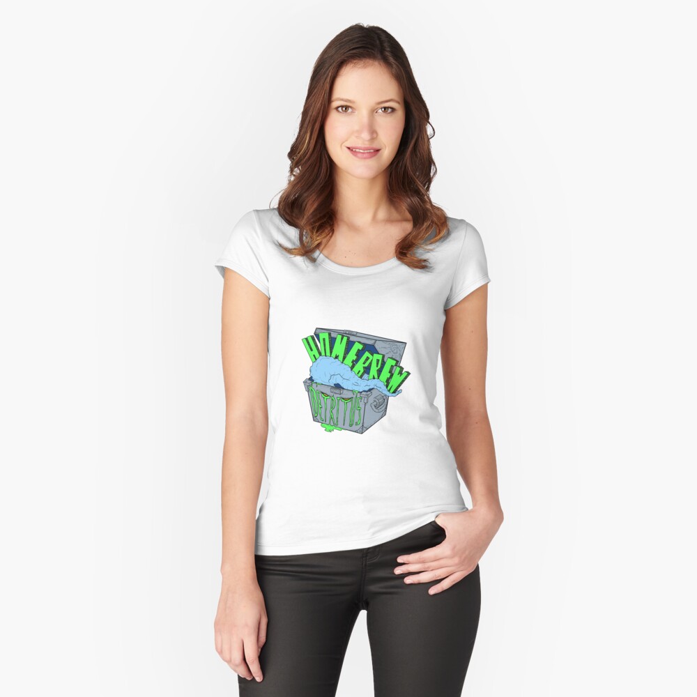 Item preview, Fitted Scoop T-Shirt designed and sold by homebrewD.