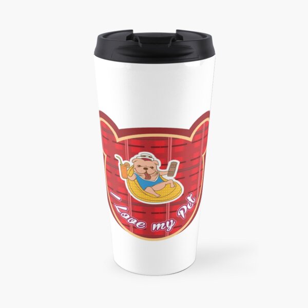 I love my Pet - Red Collor Travel Mug