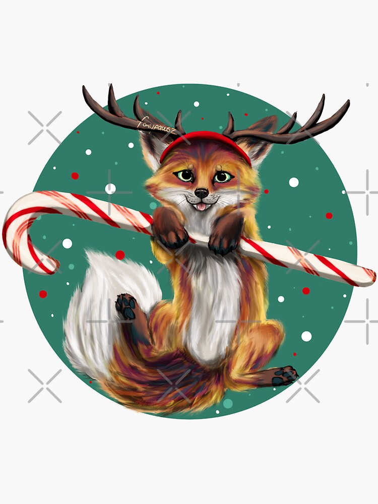Christmas Fox | Sticker