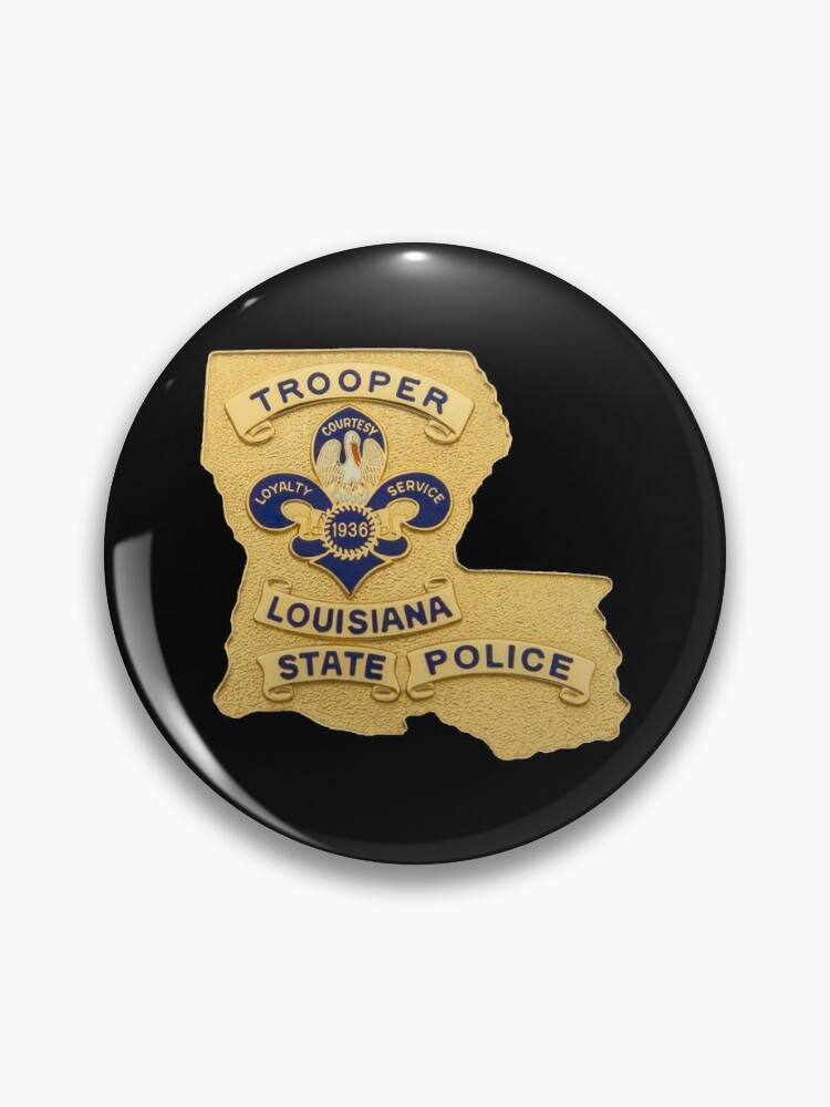 LA LOUISIANA STATE POLICE TROOPER MINI BADGE PIN - NEW POLICE