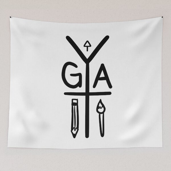 Item preview, Yuuki G's Artsy Things Official Logo (Black) designed and sold by Yuuki G's Artsy Things.