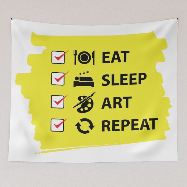 Item preview, Eat, Sleep, Art, Repeat designed and sold by marcosty.