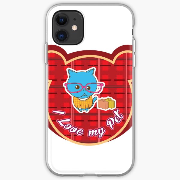 I love my Pet - Red Collor iPhone Soft Case
