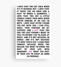 Epic Declaration Canvas Print