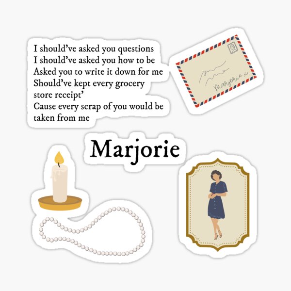 Taylor Swift's Marjorie Lyrics Bubble-free Sticker -  Israel