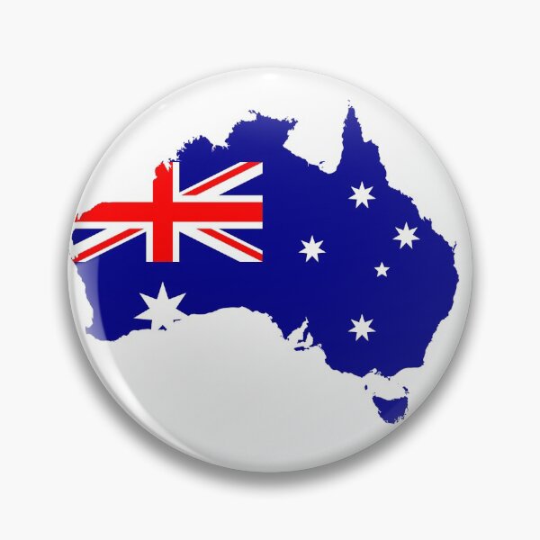 Artikelvorschau, Australien Flagge & Karte verschmelzen Design Illustrator entworfen und verkauft von FanonKick.