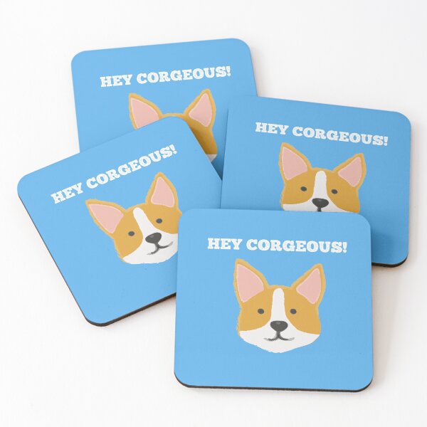 Item preview, Hey Corgeous Pembroke Welsh Corgi Dog Breed Pet Valentine's Anniversary Wedding Gorgeous Puppy Doggo Canine designed and sold by gkao.