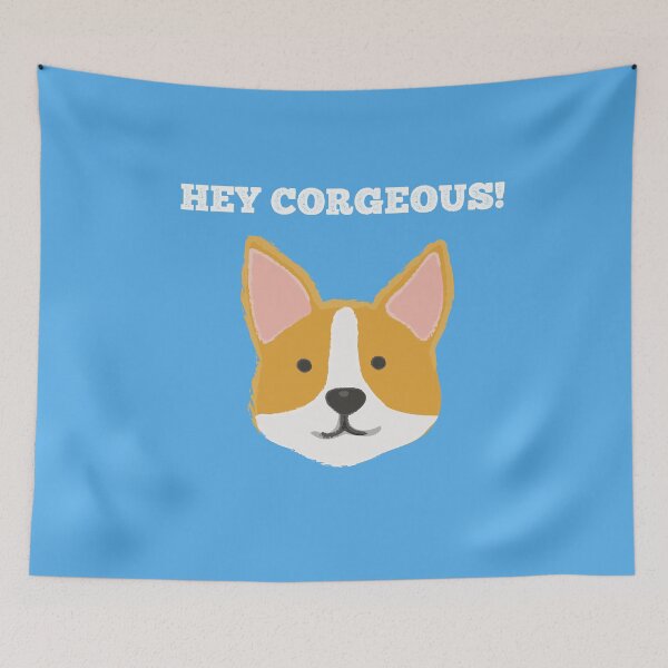Item preview, Hey Corgeous Pembroke Welsh Corgi Dog Breed Pet Valentine's Anniversary Wedding Gorgeous Puppy Doggo Canine designed and sold by gkao.