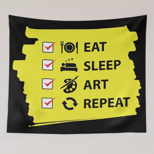 Item preview, Eat, Sleep, Art, Repeat designed and sold by marcosty.