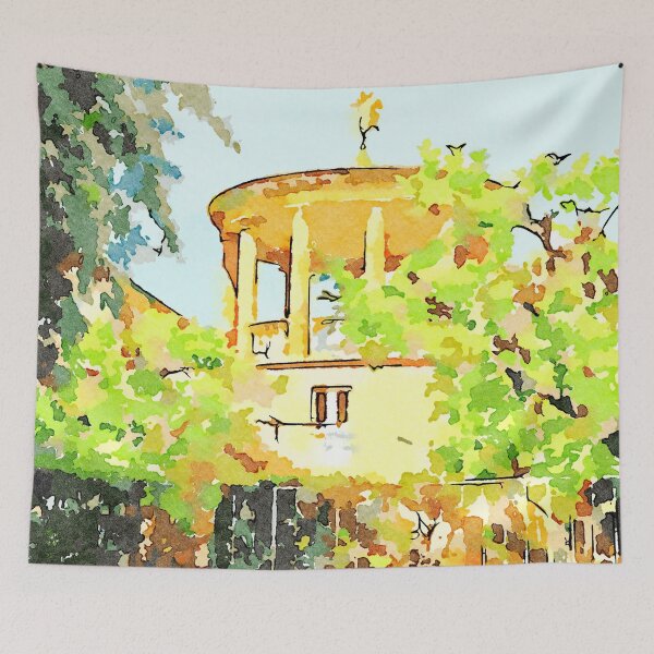 Item preview, Building and bicycles in the trees designed and sold by Giuseppe Cocco.