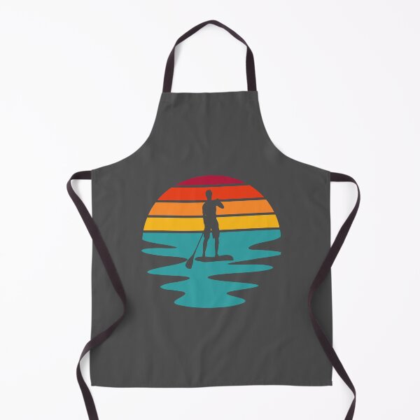 Item preview, Stand Up Paddle Board - SUP - Retro Sunset On The Water designed and sold by HeatherPore.