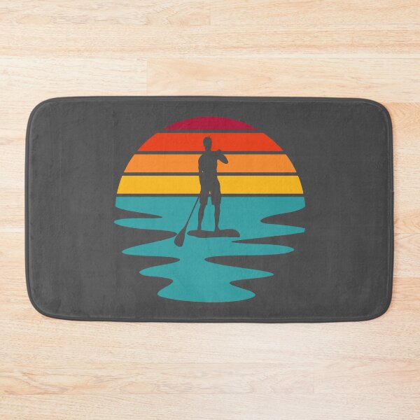 Item preview, Stand Up Paddle Board - SUP - Retro Sunset On The Water designed and sold by HeatherPore.