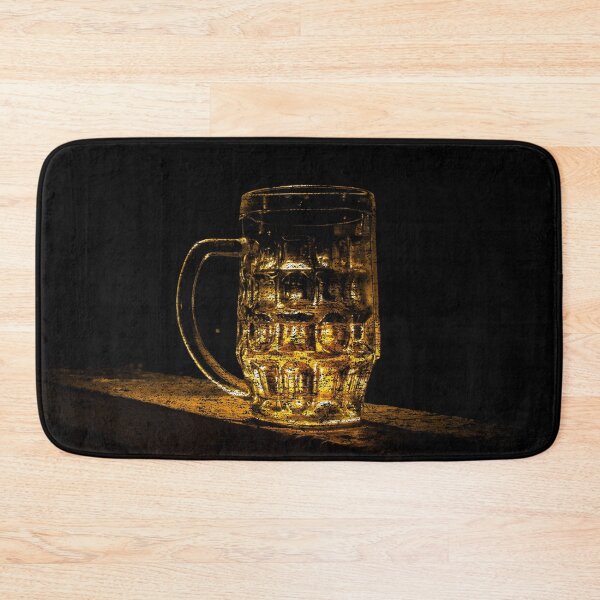 Item preview, Beer Glass on Bar. Vintage Distressed look. designed and sold by shirtdan.