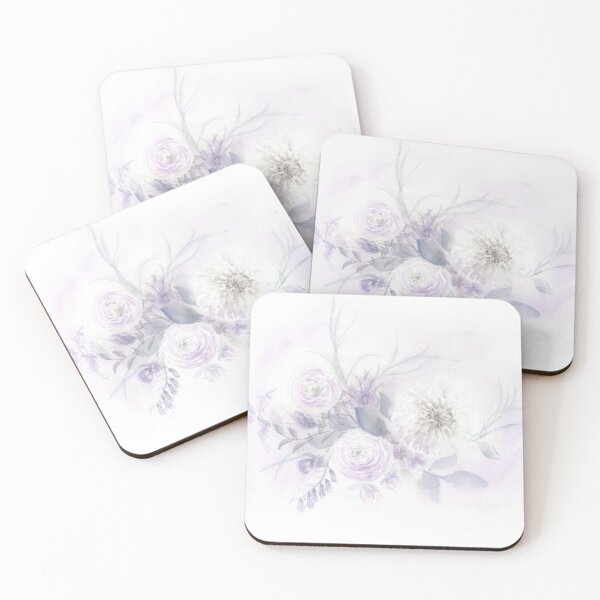 Item preview, Nichole_art: Dreamy watercolor - purple bouquet  designed and sold by NicholeArtworks.