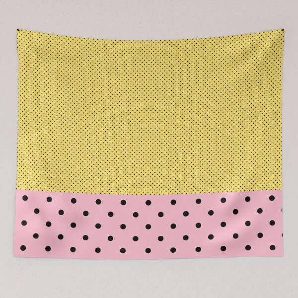 Item preview, New Polka - Yellow & Pink designed and sold by ranchi.