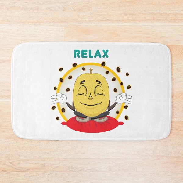 Item preview, Mascot passion fruit meditating and relaxing. Ideal for children's and informative stories designed and sold by LucianoCosmo.