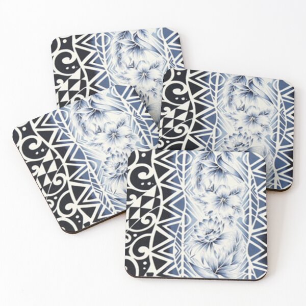 Item preview, Blue Polynesia Flower Print designed and sold by RocketshSD.