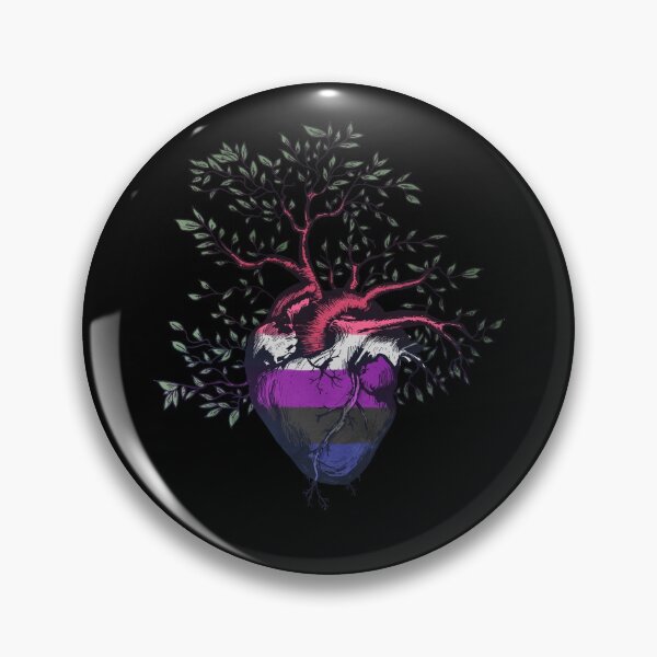 Item preview, Genderfluid Heart Tree of Life designed and sold by Clara Hollins.