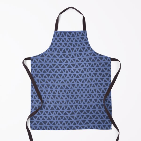 Item preview, Bright indigo blue denim hand-drawn zig-zag- abstract pattern designed and sold by misentangled.