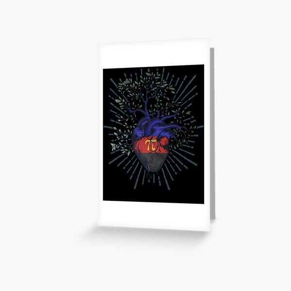 Polyamory Heart Tree of Life Greeting Card