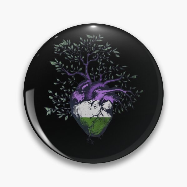 Item preview, Genderqueer Heart Tree of Life designed and sold by Clara Hollins.