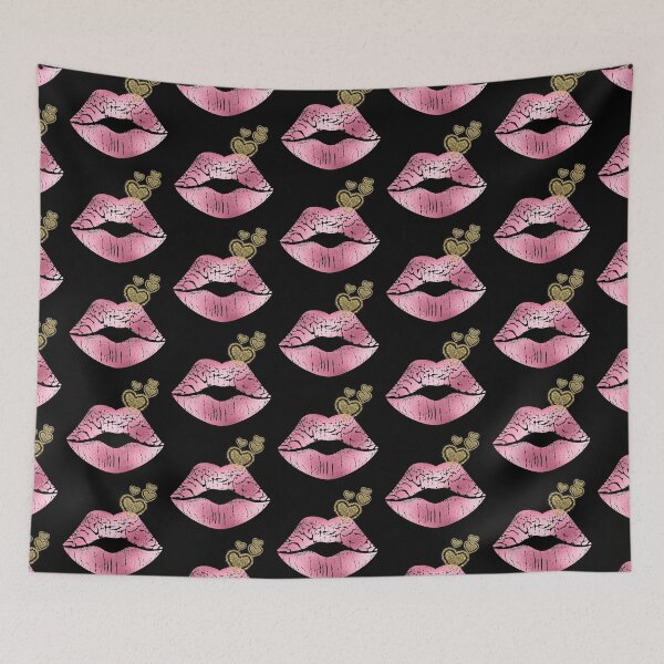 Item preview,  Valentines Kiss Love Glitter Hearts designed and sold by Drnksuzys.