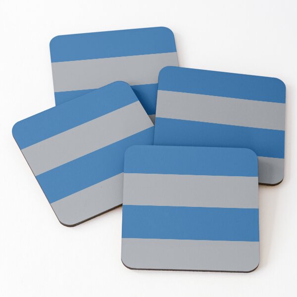 Item preview, Blue and Grey Horizontal Stripes designed and sold by KarinaAmbersley.