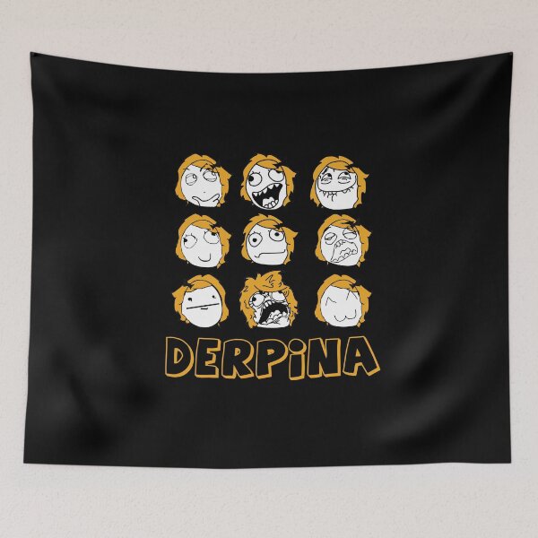 Item preview, Derpina Meme Rage Comic Fan Art designed and sold by Altohombre.