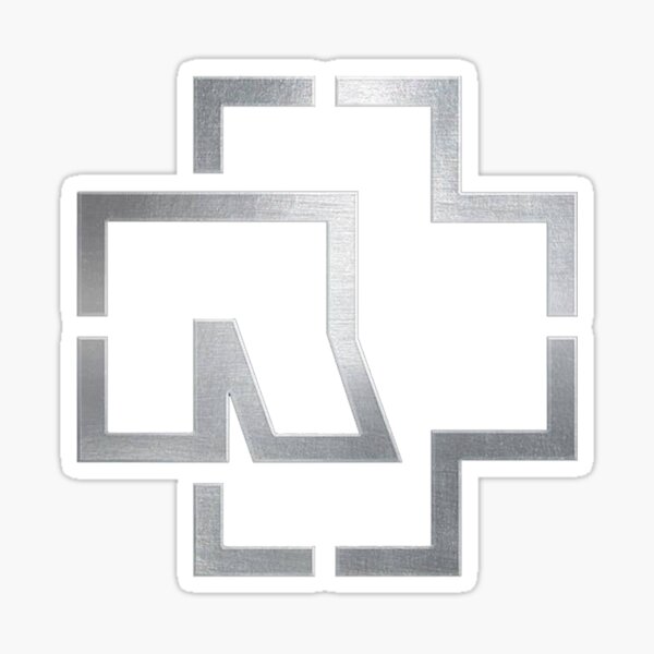 blanc - logo Sticker