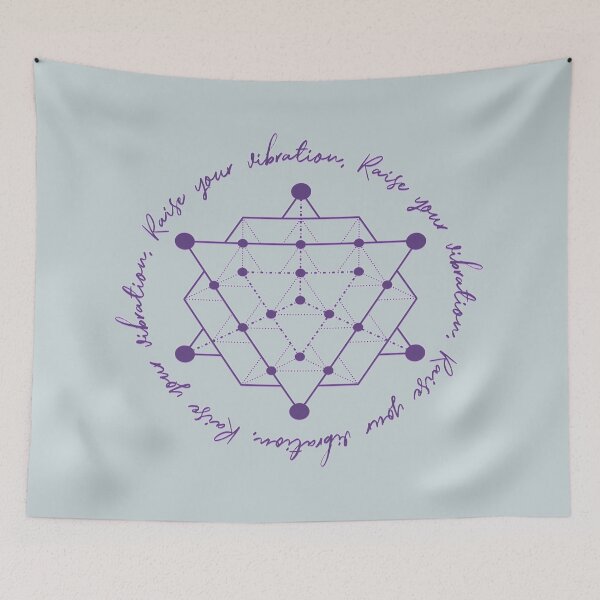 Item preview, Raise Your Vibration with the Merkaba (Purple) designed and sold by squishyrainbow.