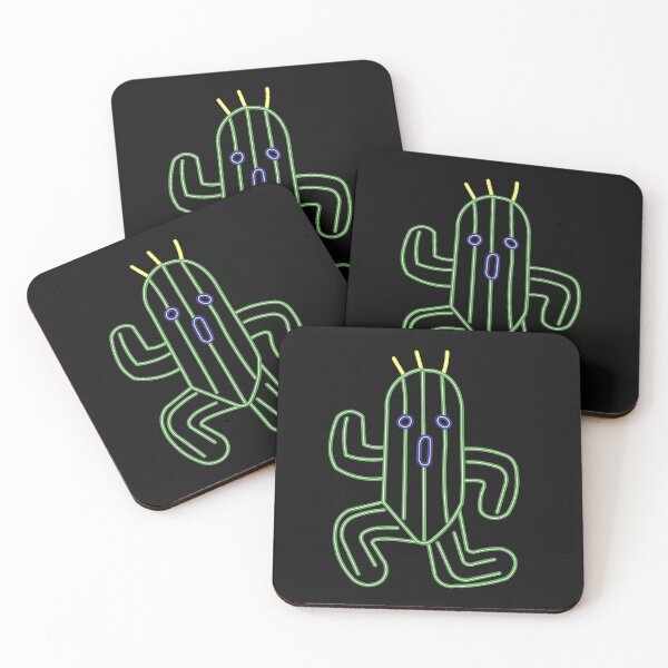 Item preview, neon cactuar friend designed and sold by tenmanchan.