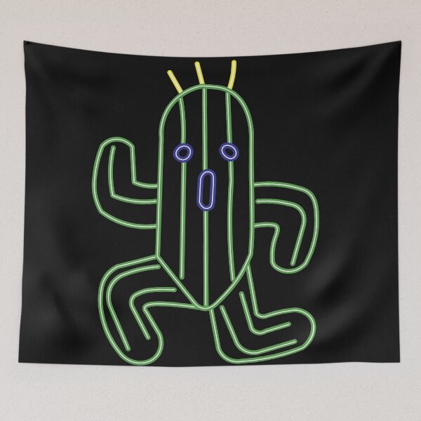 Item preview, neon cactuar friend designed and sold by tenmanchan.