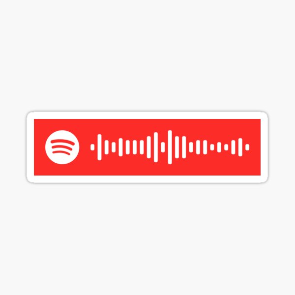 hadestown spotify code Sticker
