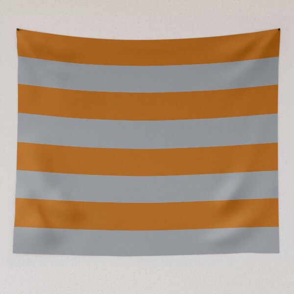 Item preview, Orange and Grey Horizontal Stripes designed and sold by KarinaAmbersley.