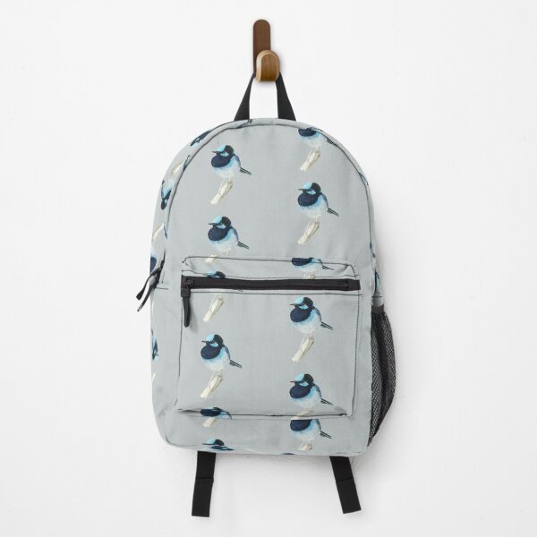 Item preview, Superb Blue Fairy Wren, Australian Native Bird Watercolour designed and sold by WinterOwls.