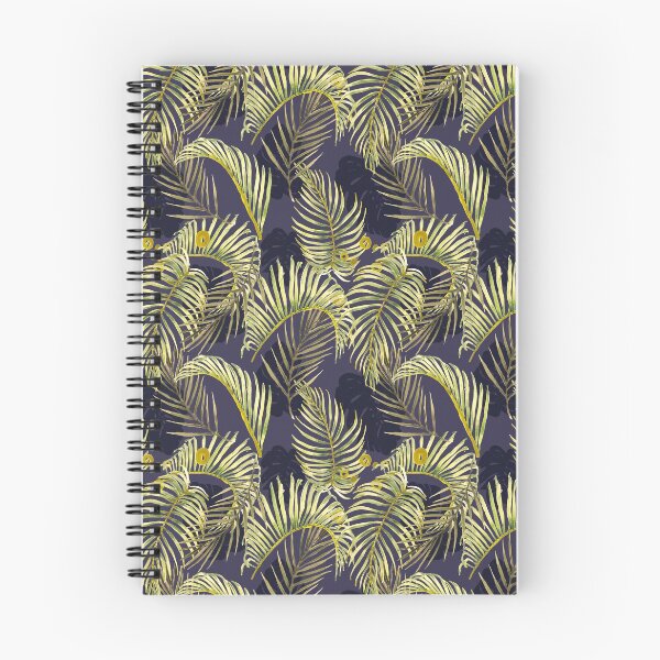 Item preview, Tropoical palm tree forest at night pattern design designed and sold by EarthyPlanty.