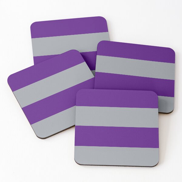 Item preview, Purple and Grey Horizontal Stripes designed and sold by KarinaAmbersley.