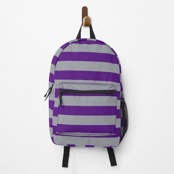 Item preview, Purple and Grey Horizontal Stripes designed and sold by KarinaAmbersley.