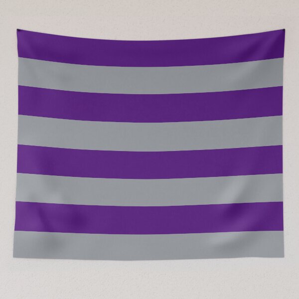 Item preview, Purple and Grey Horizontal Stripes designed and sold by KarinaAmbersley.
