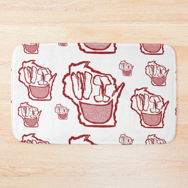 Item preview, Grunge Heads Wisconsin Funny Smiling Face designed and sold by pelagio.