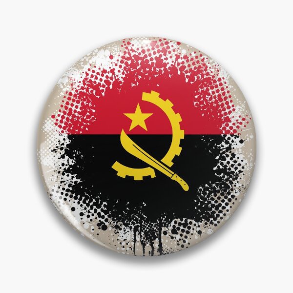 Artikelvorschau, Flag of Angola - Splat entworfen und verkauft von pixelinga.